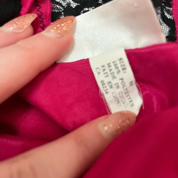 Vintage Versailles Pink Lace Trim Chemise - Picture 10 of 10